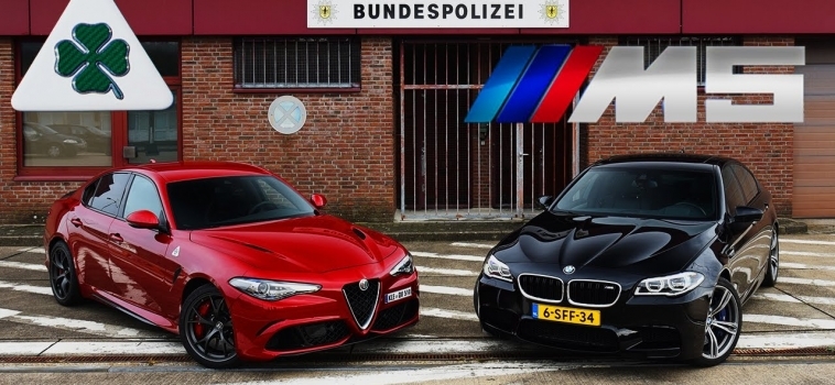 VIDEO: BMW M5 vs Giulia Quadrifoglio na autobahnu